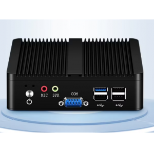 新创云迷你工控机工业级双网双串mini主机i3i5i7嵌入式小PC低功耗家用办公